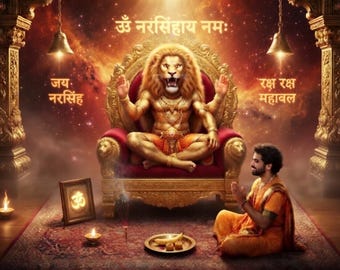 Basic Lord Narasimha | Protection Puja with 1  Priest