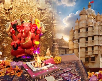 Puja at SiddhiVinayak Temple Mumbai
