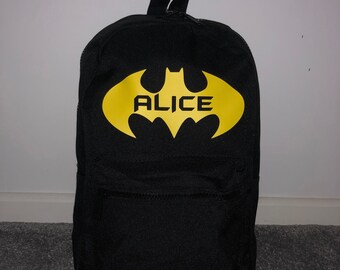 personalised batman backpack