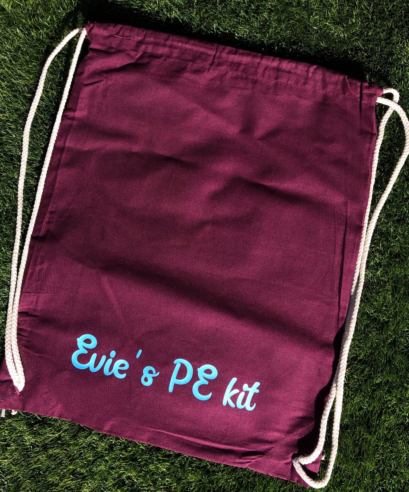 Cotton Personalised PE Kit Bag Etsy