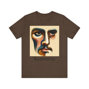 Abstract Face Graphic Tee: Unisex Cotton T-Shirt, Art Lover Gift