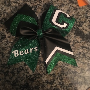 Custom cheer bow. Great team bow. Sideline cheer bow, football cheer bow, basketball cheer bow, softball bow, gameday cheer bow, cheerleader