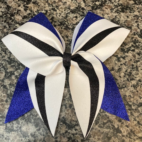 Royal Blue and Black Bow Tie - Etsy