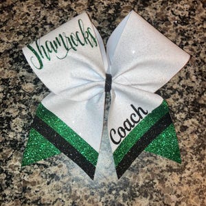 shamrock green cheer bow