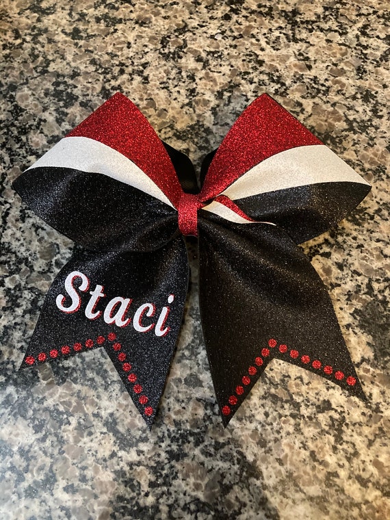 Glitter Cheer Bow/ Custom Cheer Bow/ Competition Cheer Bow  display picture 1