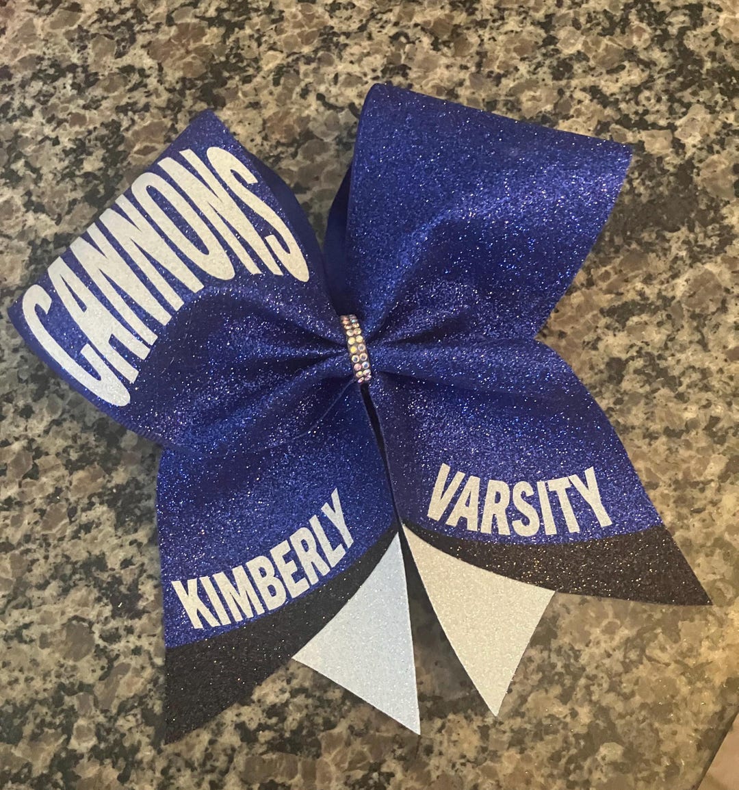 Comp Cheer Bows Custom Cheer Dance Competition Bow Glitter Bow for Varsity JV Cheer - Etsy