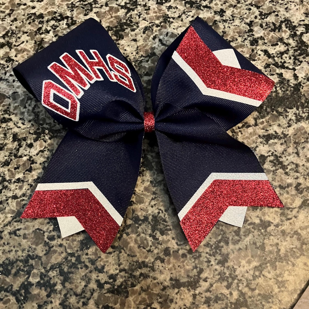 Comp Cheer Bows Cheer Bow in Your Team Colors, Great Gameday Cheer Bow, Competition ...