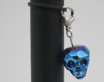Crystal Skull Charm for Vape Battery - Rubber Bands Included