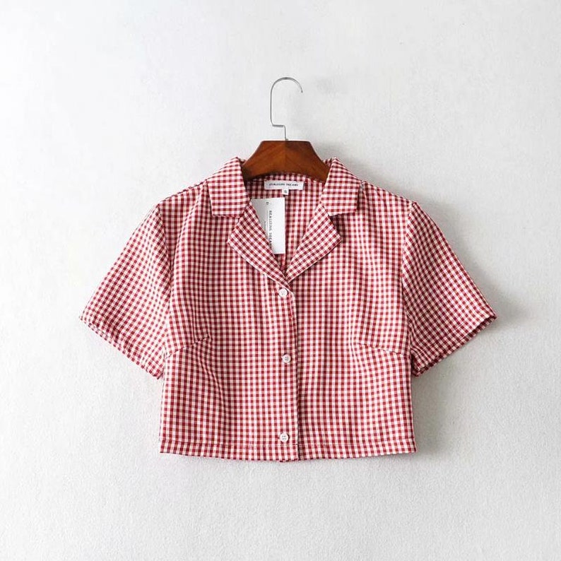 Plaid Crop Top