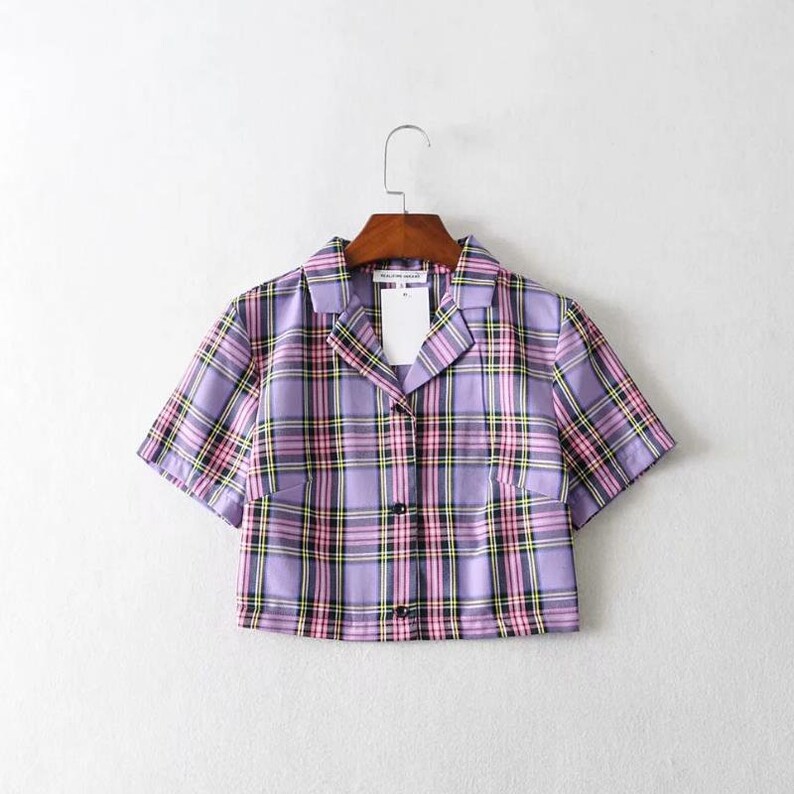 Plaid Crop Top