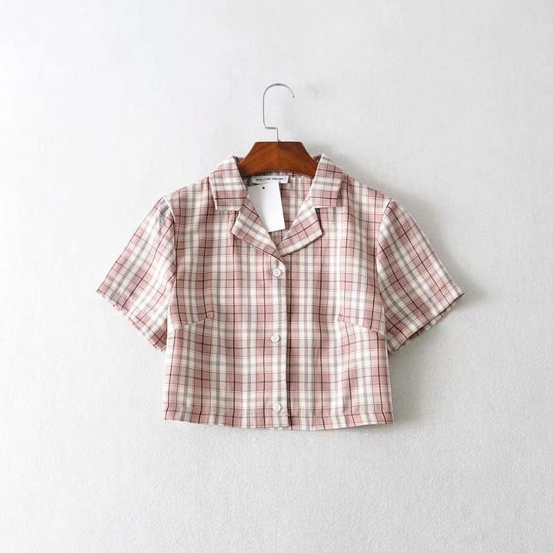 Plaid Crop Top