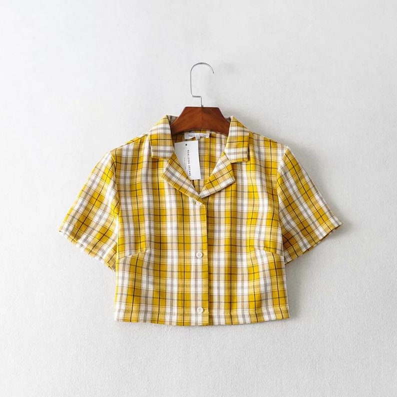 Plaid Crop Top