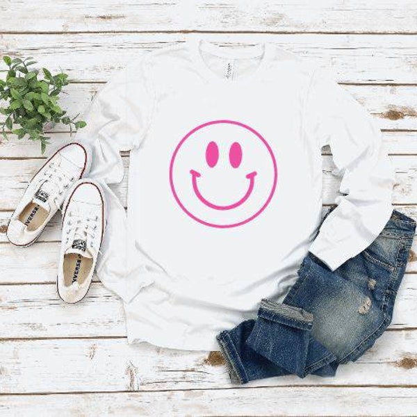 Stylish Smile Printed  Womens Long T-shirt
