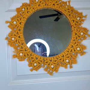 Orange mirror mandala