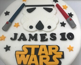 storm trooper birthday cake