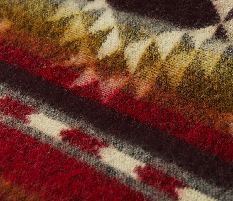 Ecuadane Southwestern Blanket Large Queen Size Bedding Boho Etsy