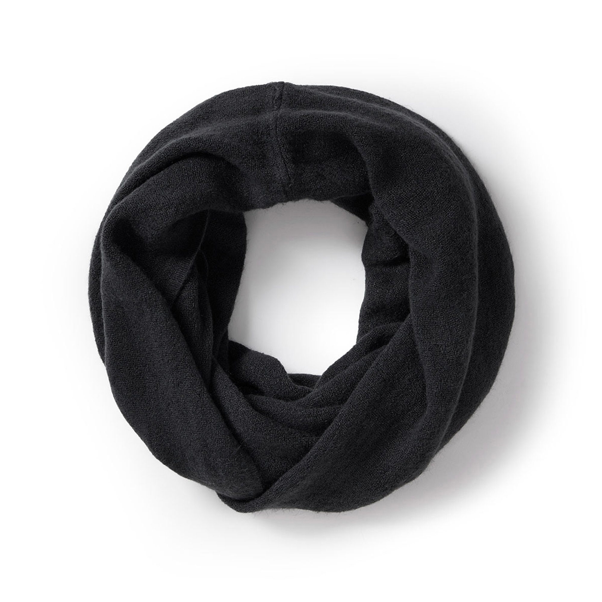 black fleece infinity scarf