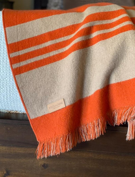 Calabria Handwoven Throw Blanket, Danish Heritage Design Sofa Throw, Nordic Elegant Blanket for Couch, Bed, Cozy Decorative Home Accent