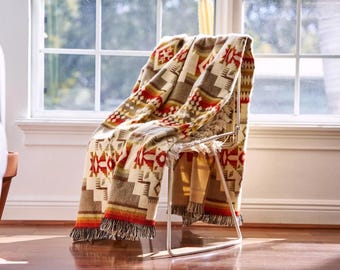 Woven Blanket Southwestern Boho Throw Blanket Native Alpaca Blanket Cabin Decor for Farmhouse Style Blanket Mexican Luxury Blanket Washable