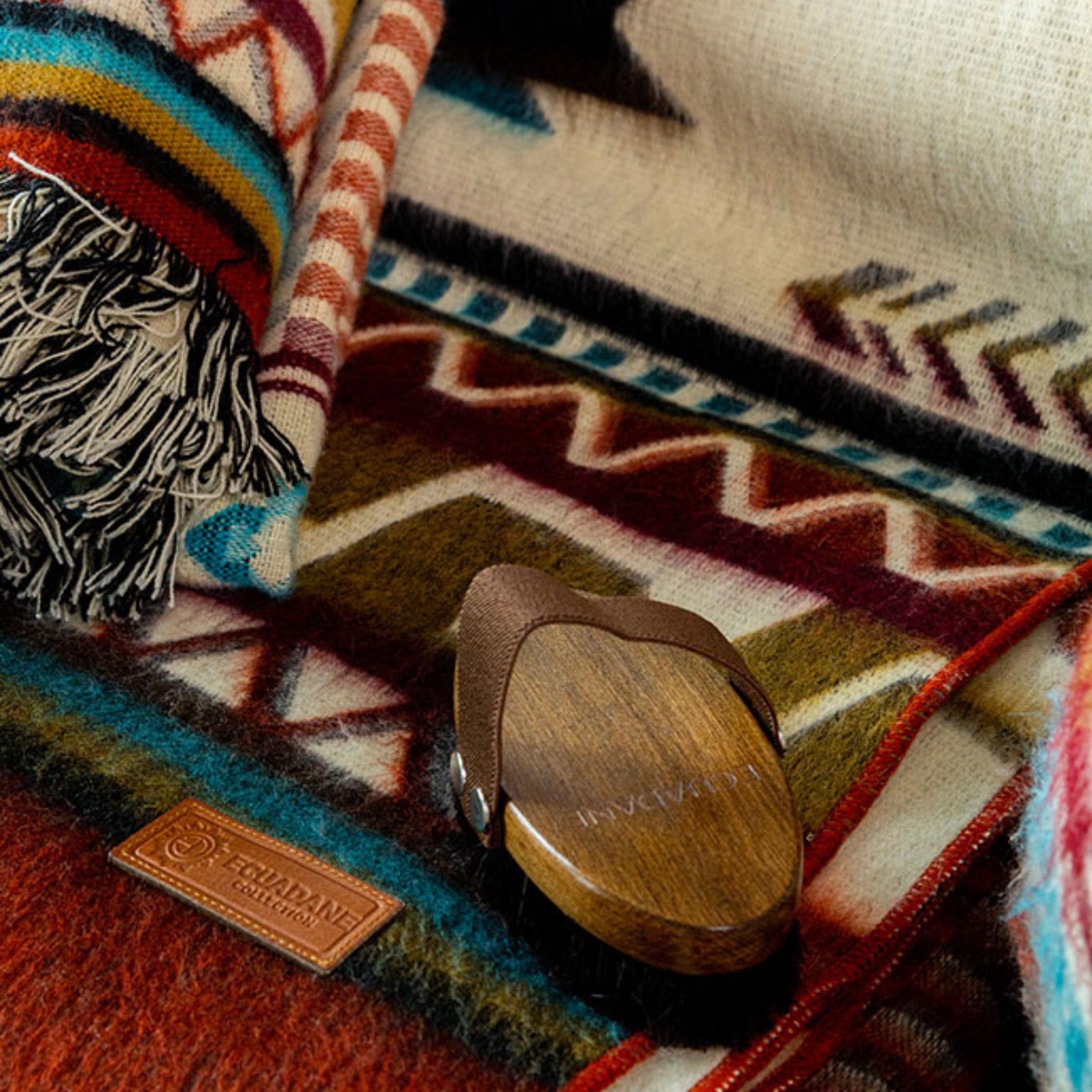 Ecuadane Blanket Brush Handmade Wooden Blanket Brush Etsy