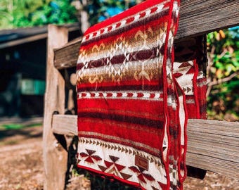 Indiansk filt, mexikansk filt, sydvästra sängkläder, alpackafilt, sydvästra dekor, västerländsk filt, gåva