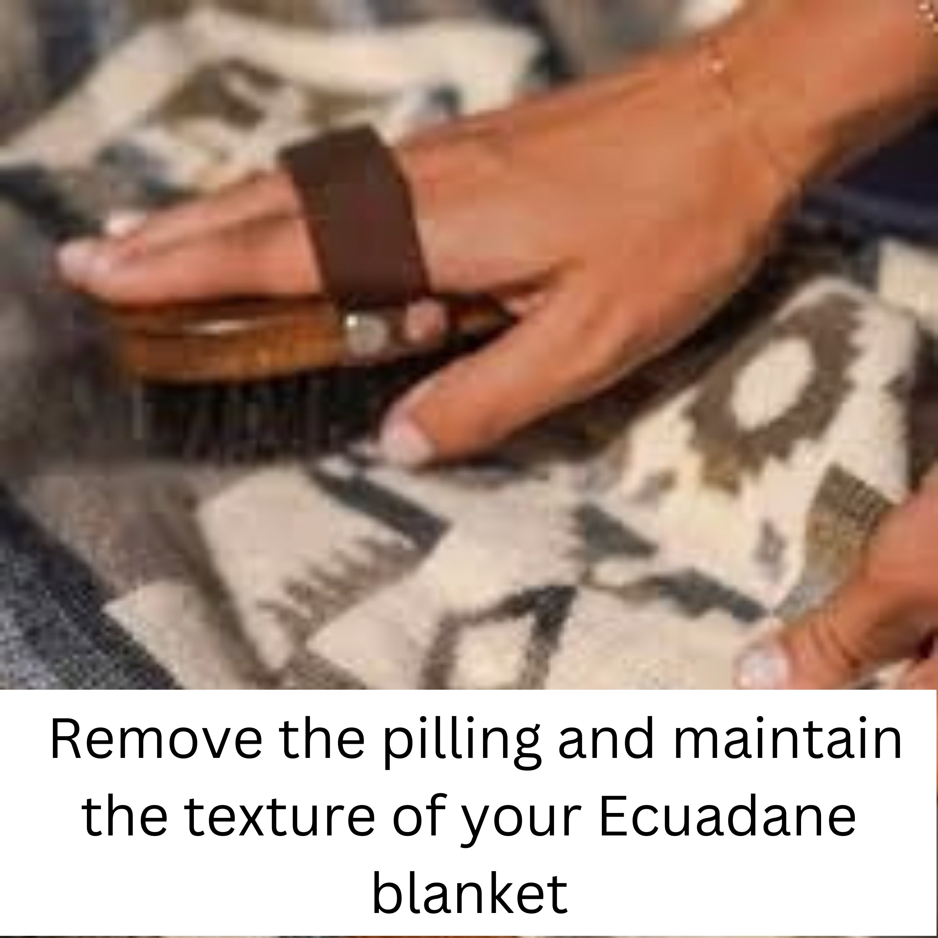 Ecuadane Blanket Brush Handmade Wooden Blanket Brush Etsy