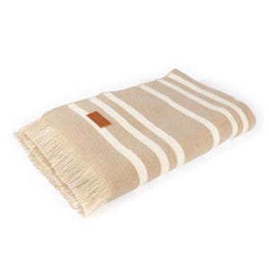 Petra Throw Blanket Danish Inspired Heritage Weave, Cozy Decorative Sofa Throw, Scandinavian Style Blanket for Couch, Bed, and Home Decor
