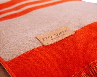 Calabria Handwoven Throw Blanket, Danish Heritage Design Sofa Throw, Nordic Elegant Blanket for Couch, Bed, Cozy Decorative Home Accent