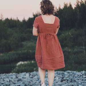 Casual Woven Dress & Top PDF Sewing Pattern, Linen Pull-on Dress/Top, Relaxed Fit Peplum Top, Miss size 0-20, Relaxed Fit, Digital Pattern