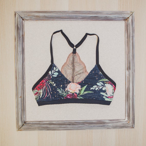 Lace Back Training Bralette PDF Sewing Pattern, Training Bra for