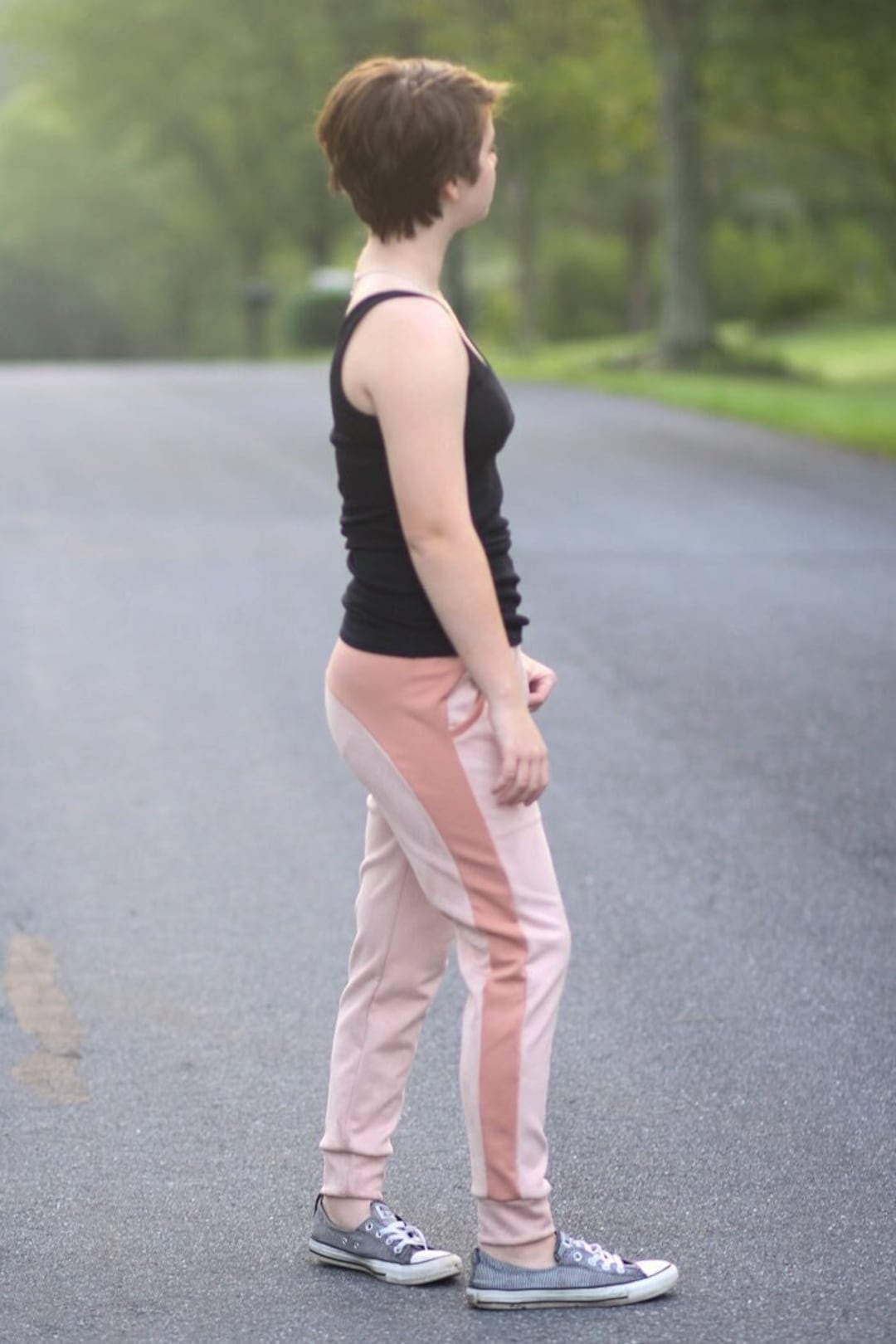 Womens High-waist Sweatpants, Elastic Waist & Pockets Melian Joggers US  2-12 PDF Sewing Pattern A0, A4, US Letter 