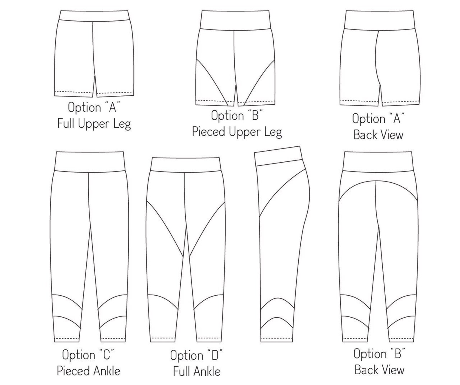 Girls Athletic Tights Sewing Pattern Dance Tights Pattern Etsy Australia
