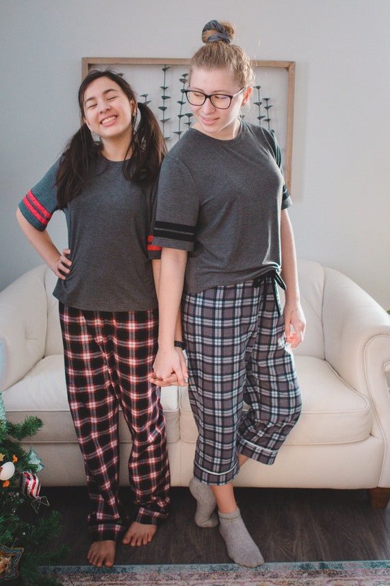 Cuffed flannel online pajama pants