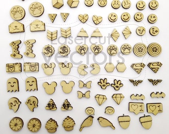 100 Designs Bundle Stud Earring SVG, Stud Earrings SVG Bundle, Stud Earring laser cut,  Glowforge Cut File | svg Earring Bundle