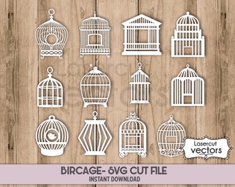Bird Cage Svg Etsy