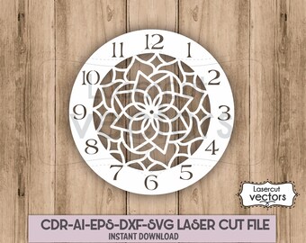 Download Clock Mandala Svg Etsy