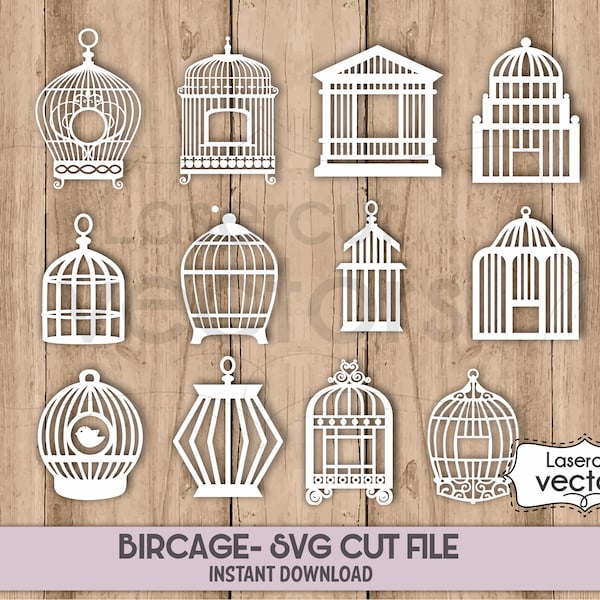 Bird cage svg, birdcage svg, birdcage invitation template, bird svg,Bird Vector Clipart Cutting Files SVG, Birdcage Silhouette ,Dxf