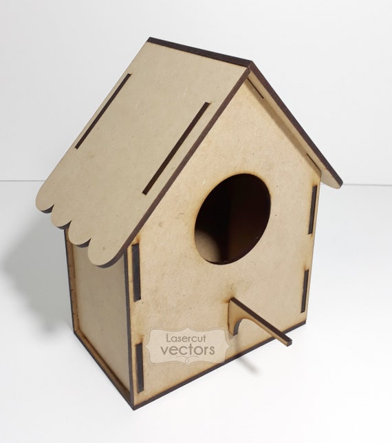 Birdhouse Laser Cut Templatebirdhouse Laser Cut Pattern Etsy