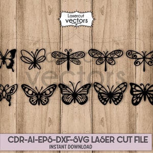 Butterfly Svg, Svg Bundle! Butterflies Papercut Template,Butterfly laser cut, Butterfly Cut File, Paper Cut Out, for Silhouette, Cricut