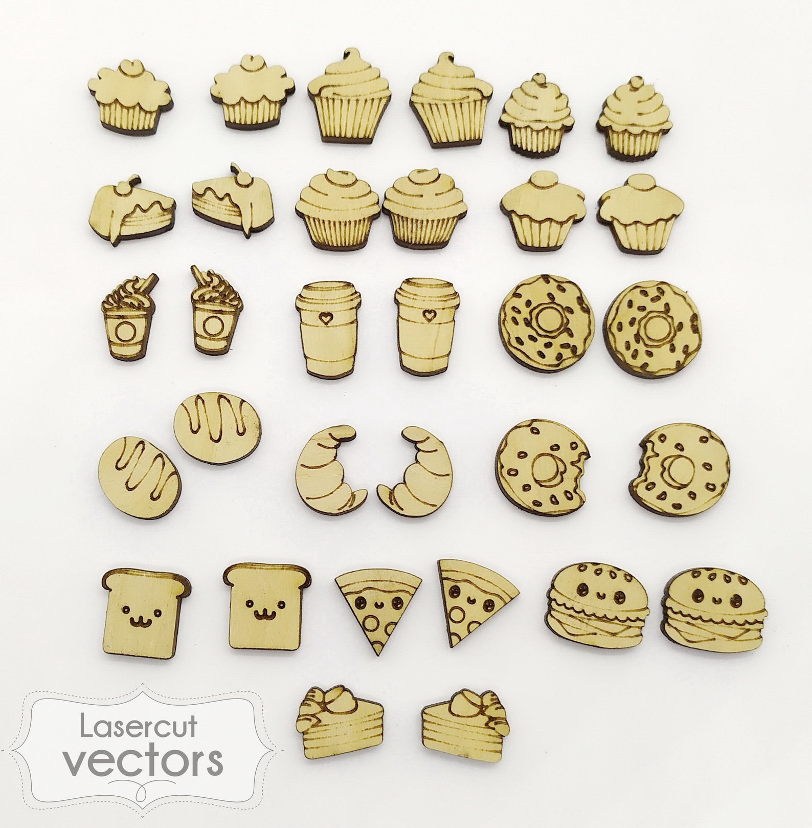 25 Designs Bundle Stud Earring SVG Food Stud Earrings SVG Etsy