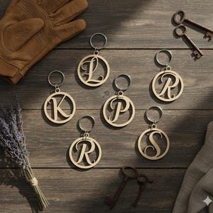 Monogram Letter Earrings SVG Bundle, Alphabet Earrings Cut File Templates, Pendant, keychain Template (Digital Download)