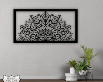Mandala Wall Art SVG, Laser Cut Files (Digital Download)