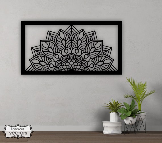 Mandala Wall Art SVG, Laser Cut Files (Digital Download)