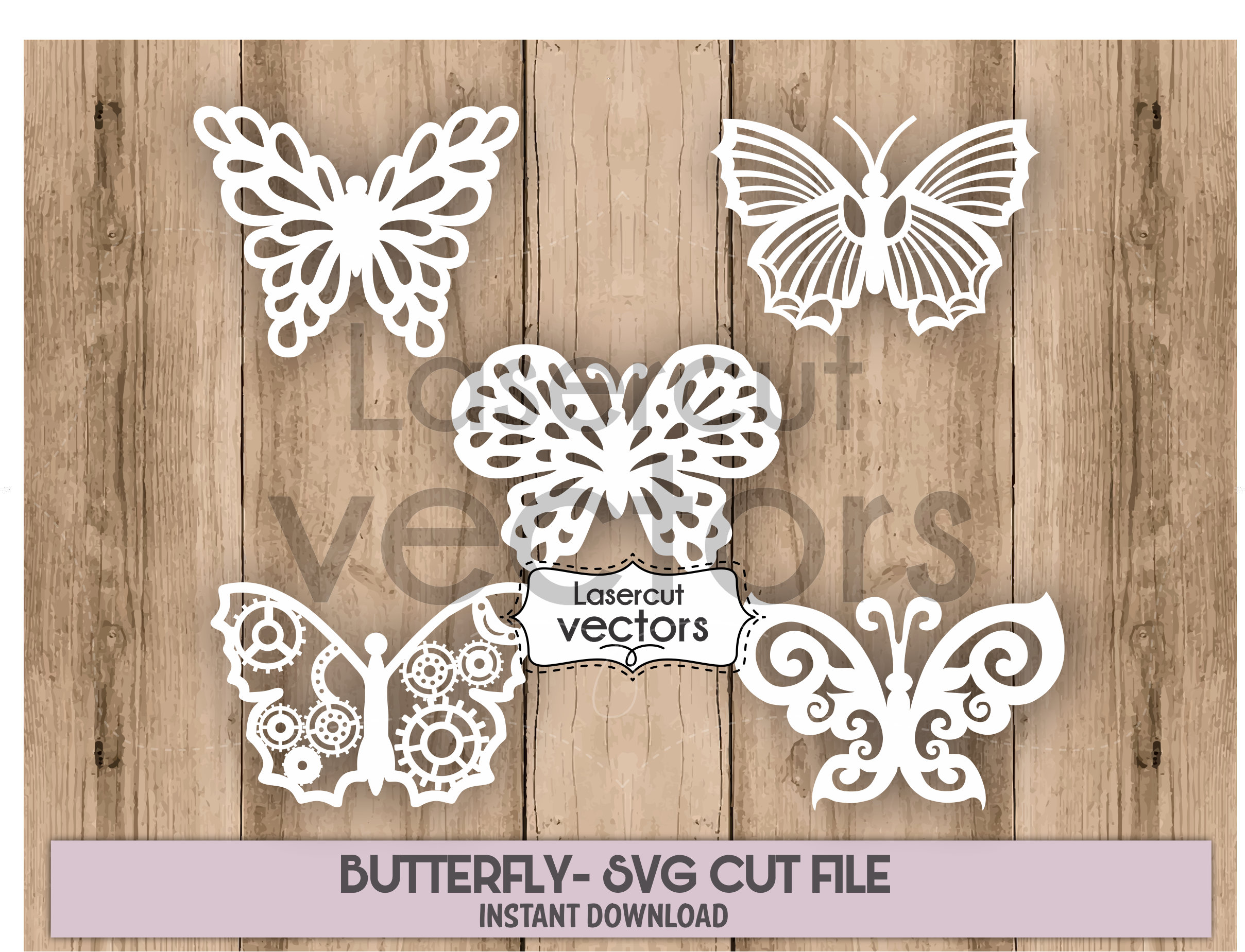 Download Butterfly Svg Svg Bundle Butterflies Papercut Template Set Etsy