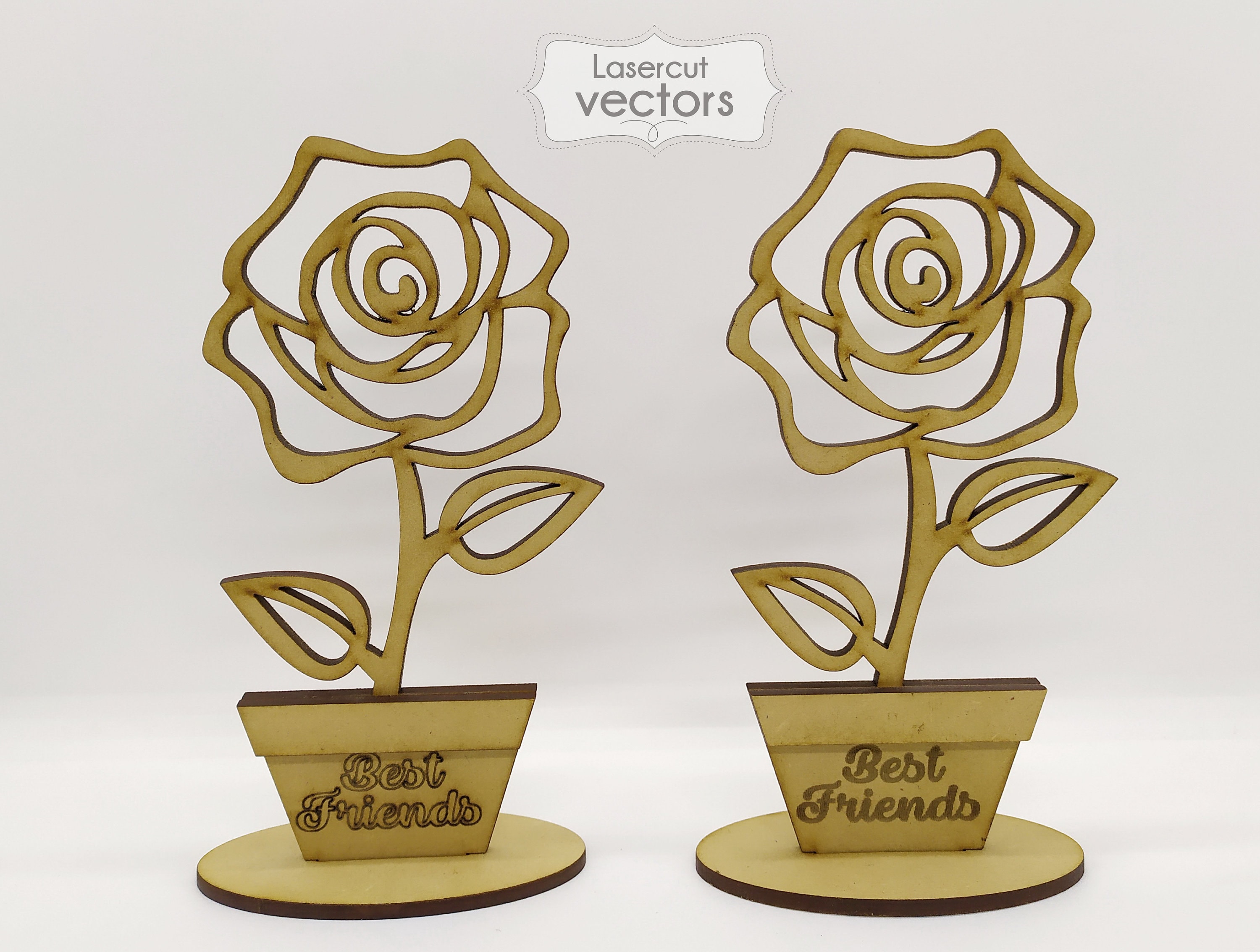 6 Laser Cut SVG DXF Ai Eps Cdr Flowers Models.flowers Home Etsy UK