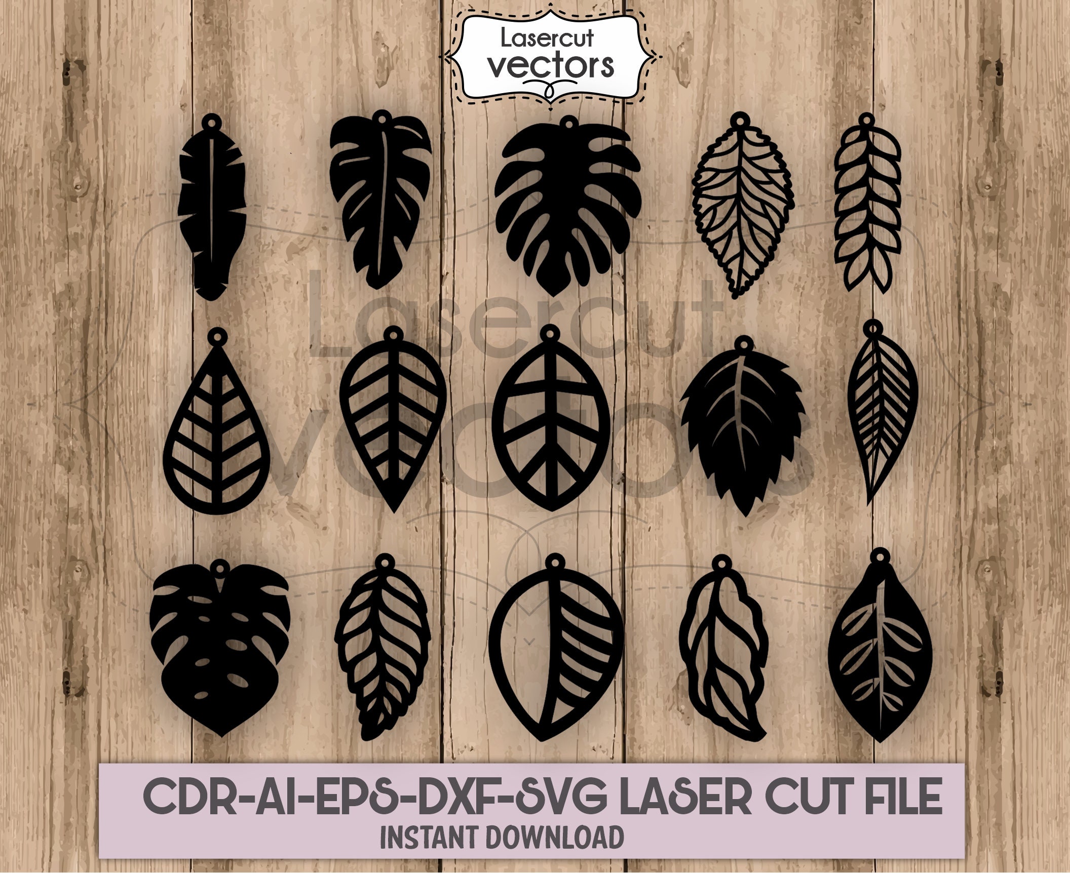 Leaf Leaves Earring Template SVG Vector Cricut Laser Cut File Eps Clipart |  Earring Designs For Cricut | suturasonline.com.br