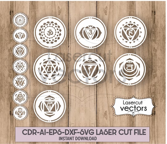 Download Chakra Svg Chakra Dxf Chakra Laser Cut Template Clipart Etsy