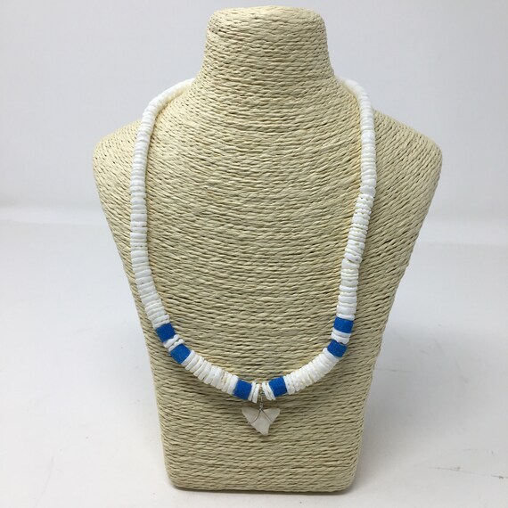 Puka Shell White \u0026 Blue Necklace - Etsy