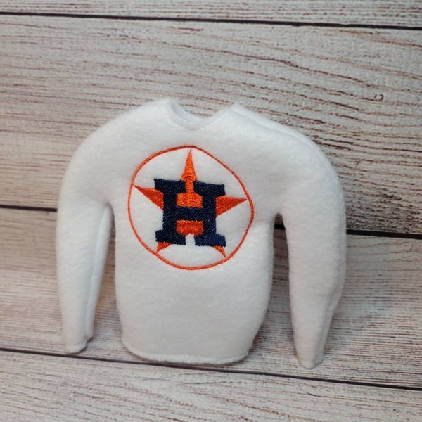 Astro- Houston-baseball--Elf Shirt -elf-Costume-Children-Play Dress up-Doll clothes- Social Media- Kids- teens- Christmas Movie