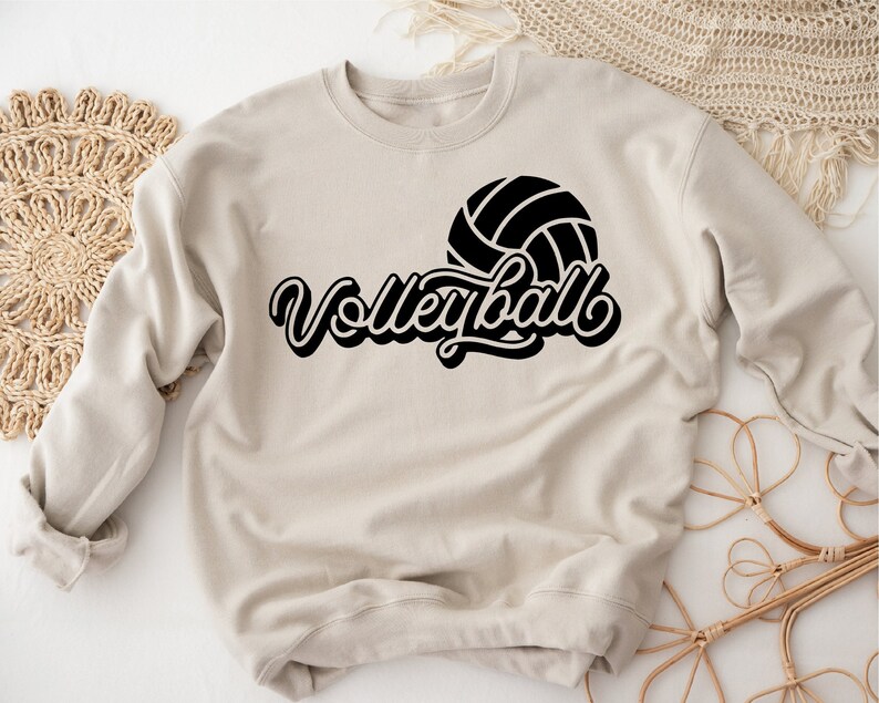 Volleyball Team Sweatshirt Volleyball Sweater Volleyball Mom Etsy